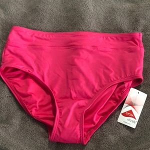 High-waist, full coverage bathing suit bottom